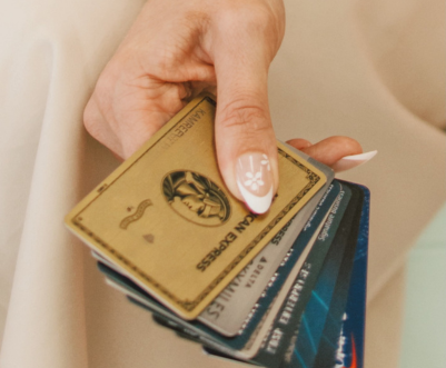 credit cards stack